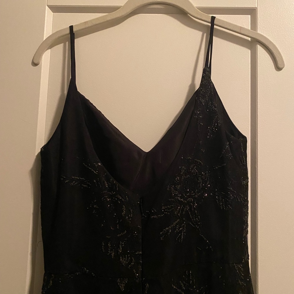 Hayley Paige Occasions Black Beaded Evening Gown - Picture 5 of 7